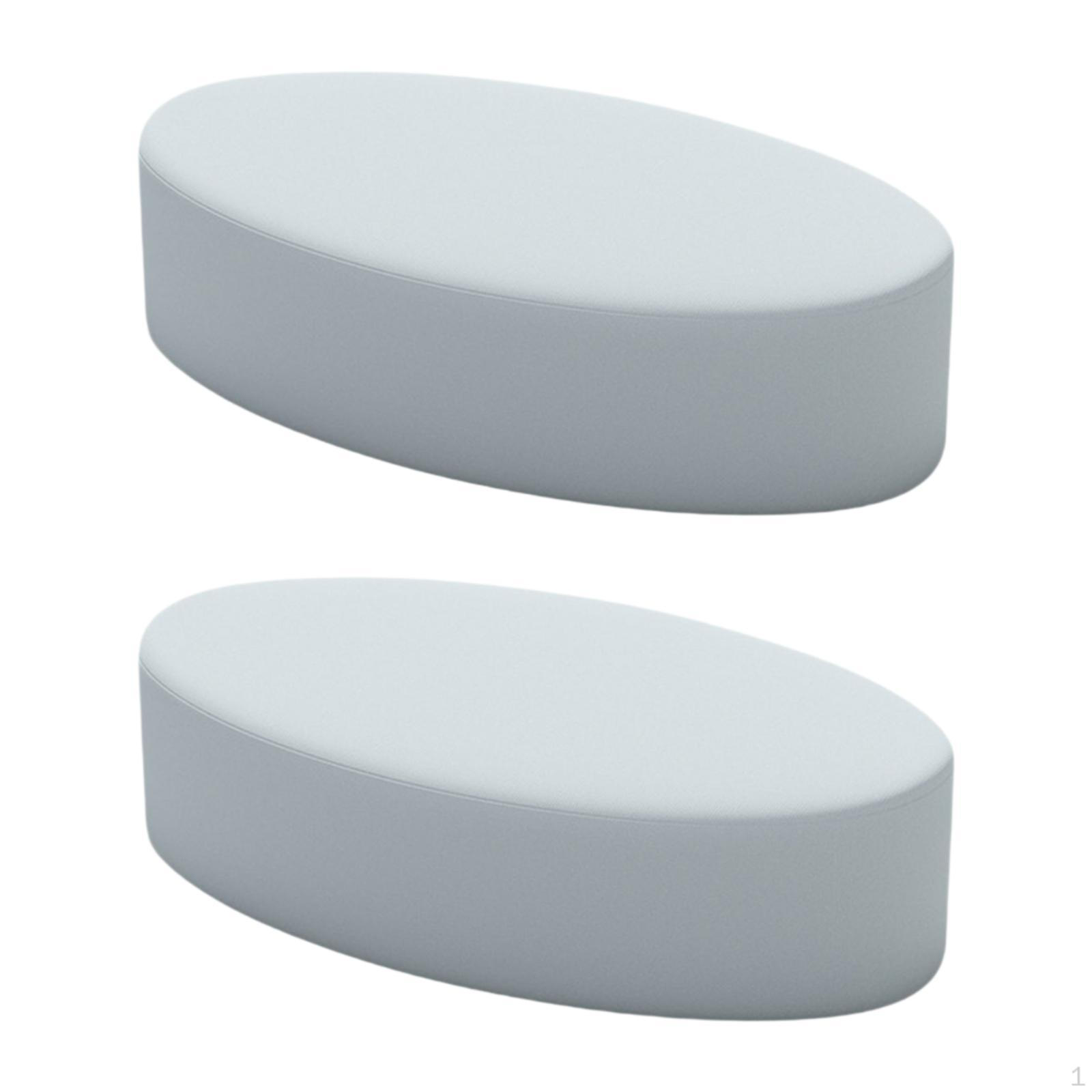 

2 Pack Office Wrist And Elbow Rest Pads with Memory Foam, Reusable Non-Slip Base, Thick Armrest
