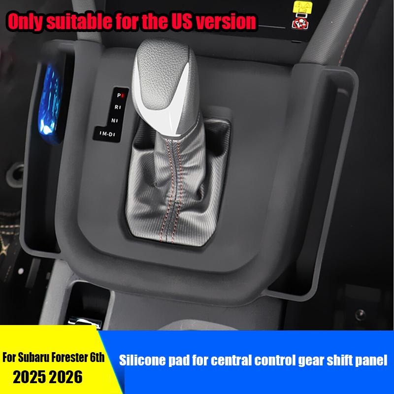 Silicone storage box for central control gear shift panel interior modification parts For Subaru Forester 6th 2025 2026