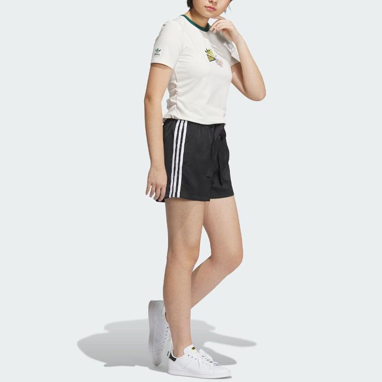 Adidas Originals Adidas X Disney Dumbo Graphic Print Colorblock Short Sleeve T-Shirt Women Tops White IN1060