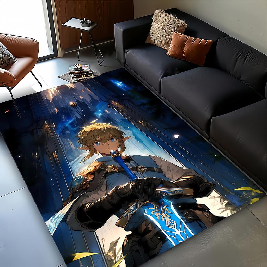 3D Zeld Classic Game Carpet Rug for Living Room Bedroom Home Sofa Decoration,kids Play Non-slip Floor Mat Christmas Gift