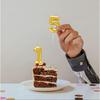 1/2/10pcs Number Birthday Candles, Gold Number Candles, Cake Number Candles, Party Celebration