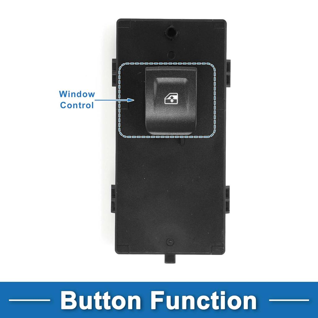 Power Window Switch No.23436336 Window Control Switch for Chevrolet Silverado 1500 2500 3500 Black