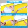 50 Pieces 4 Inch Clear Hanging Folder Tabs Hanging File Folder Tabs Clear Tabs for Hanging File Folders for 3 1/2 Inch Hanging File Folders with Tabs