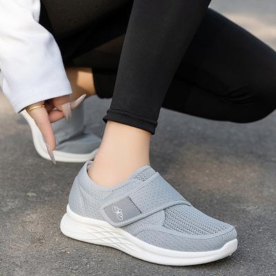 New Arrival Walking Shoes for Middle-Aged and Elderly Women – Velcro-Closure Sneakers with Hiking Soles