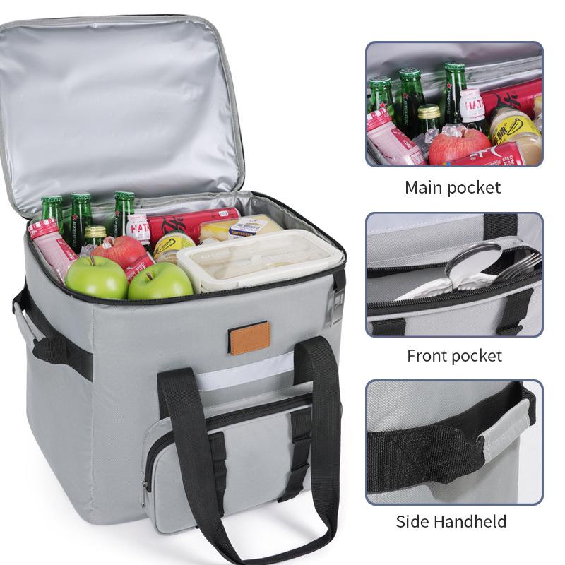 Large Capacity Insulated Cooler Bag for Camping, Picnics & Lunch