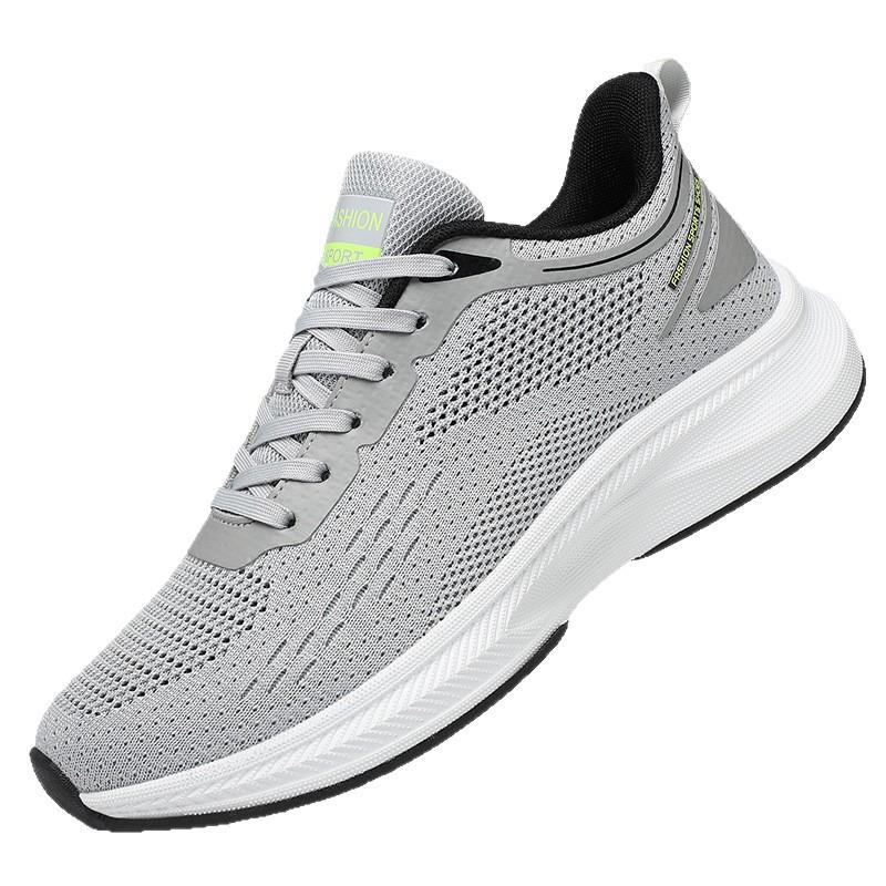 Large Size Men's Shoes New Summer Versatile Casual Sports Shoes Non-slip, Breathable and Wear-resistant Fly-woven Running Shoes