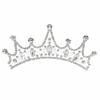Silver-Plated Alloy Bridal Crown Headpiece - European & American Wedding Dress Accessory