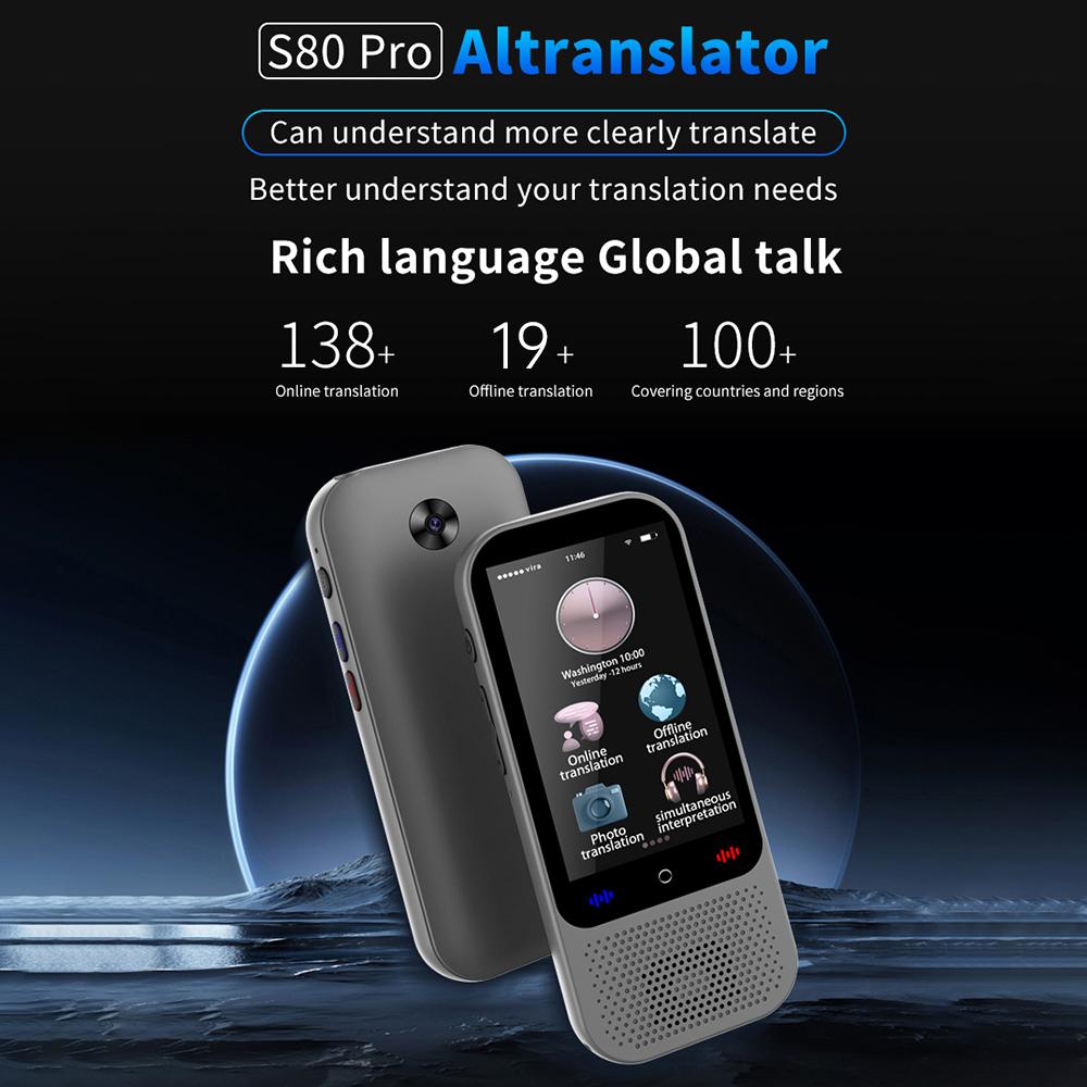 Portable Language Translator Device with 138 Languages Voice Translating 16 Offline Translation Simultaneous