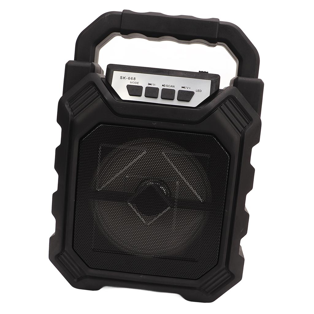 Karaoke Machine with Microphone 4 Inch Portable Bluetooth Speaker Karaoke Machine Set for Home Party Wedding Camping Black