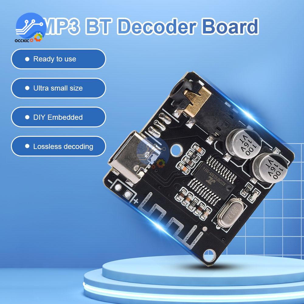 DIY Bluetooth Audio Receiver Board Bluetooth 4.1 5.0 Mp3 Lossless Decoder Board Wireless Stereo Music Module 3.7-5V