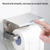 Stainless Steel Bathroom Paper Holder Toilet Roll Holder Wall Mount WC Paper Phone Holders Home Paper Towel Holder