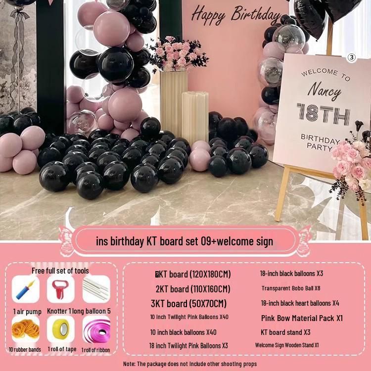 Butterfly-Themed Balloon Decorations for 18th Birthday Celebration Backdrop