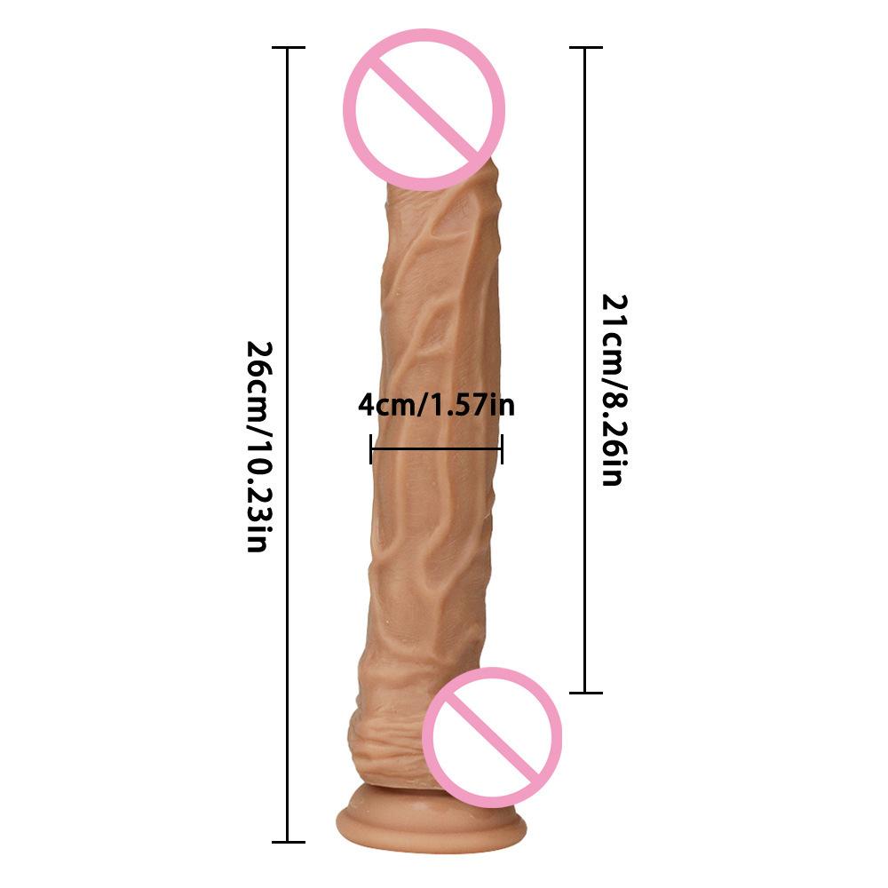 Silicone Double-layer Hardness Realistic Large Fake Penis Female Masturbator Sexual Product