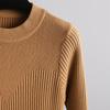 Women Autumn Winter O Neck Long Sleeve Solid Color Slim Knit High Waist Sweater Dresses