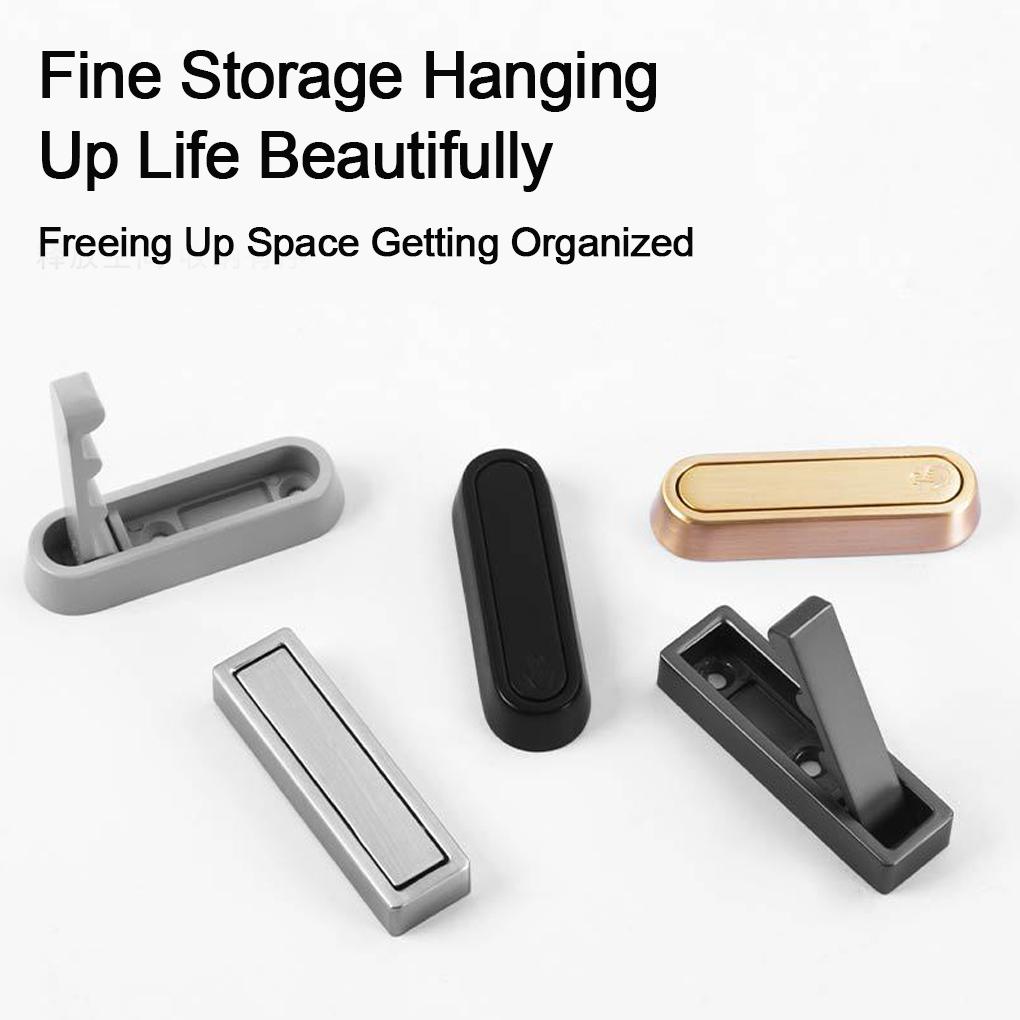 4pcs Zinc Alloy Coat Hook Wall Mount Durable Alloy Construction Space-saving For Bathroom