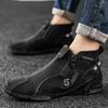 Lässige Herren-Schuhe, groß, modisch, Freizeitschuhe, Größe 38–48, handgefertigt, modische Herrenschuhe, hohe Stiefeletten