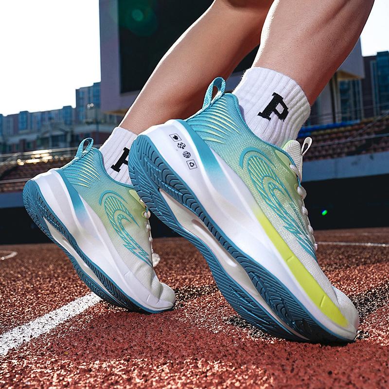 Summer Running Shoes For Men Breathable Rebound Casual Sneakers Men's Outdoor Non-Slip Walking Shoes Trendy Lace-Up Man Sneakers