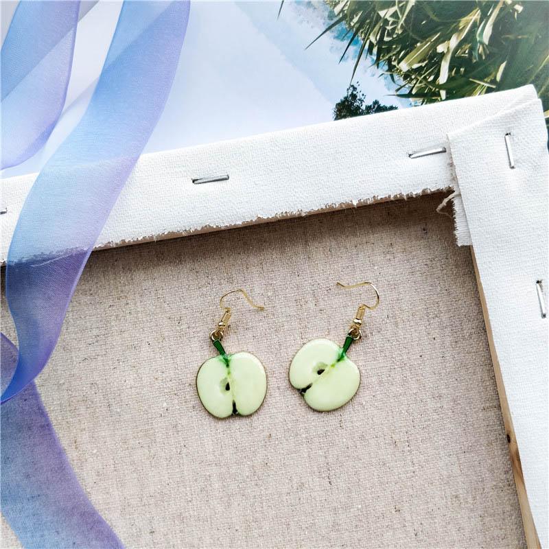 Süße Mode Früchte Wassermelone Erdbeere Anhänger Hängende Ohrringe für Damen Süße Kiwi Zitrone Orange Tropfenohrringe Mädchen Schmuck