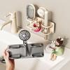Wall-Mounted Comb Storage Rack Suction Cup Bathroom Hair Tie Holder No-Drilling Needed Hairband Holder Plastic Organizer
