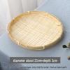 Small Handmade Bamboo Weaving Round Basket for Snacks, Pastries, or Candy