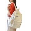 Shoulder Large Bag Capacity Simple Backpack School Junior Students Unisex Nylon