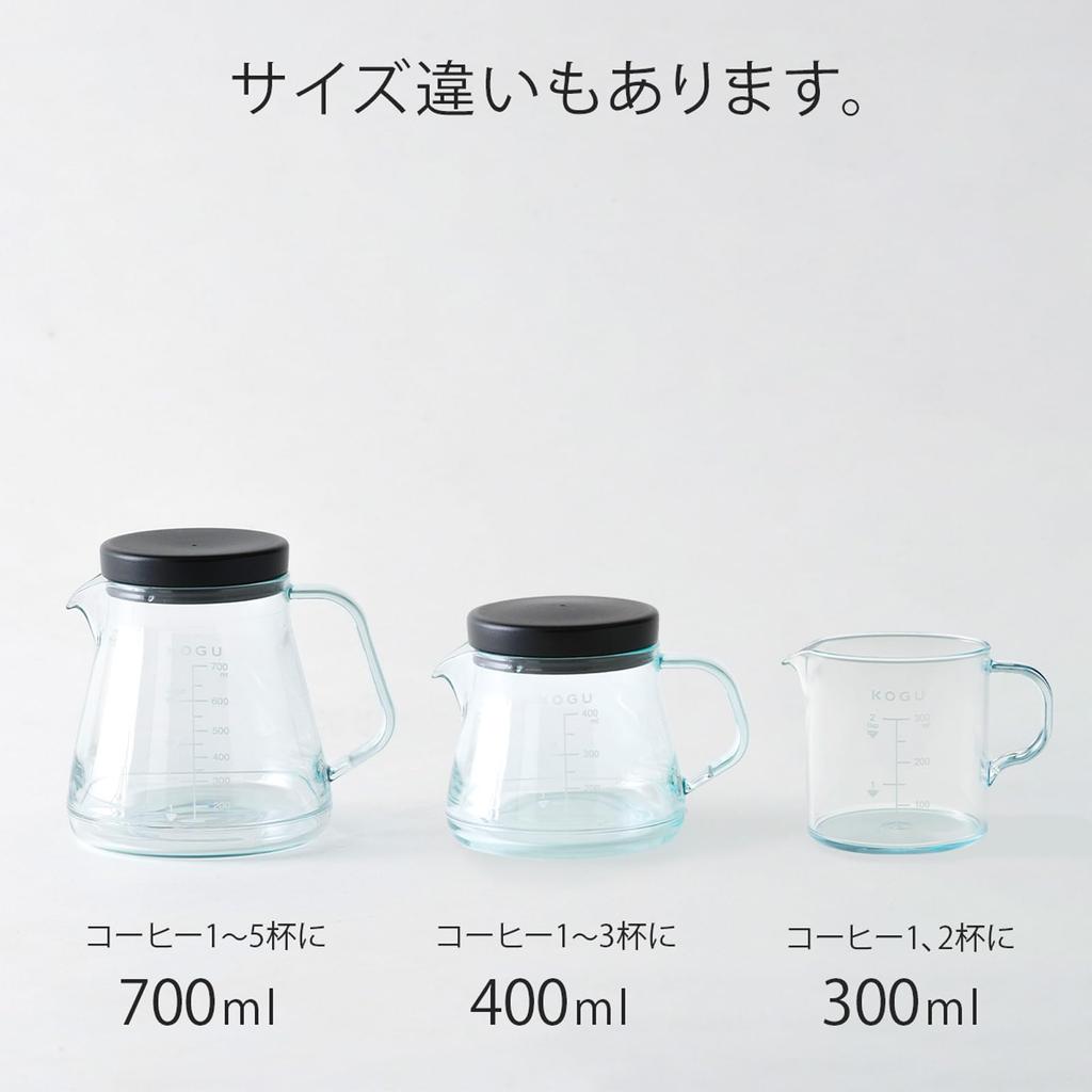 Coffee Tools KOGU Shimomura Planning Unbreakable Coffee Server 600ml [Made in Japan] Dishwasher Safe Resin Transparency Like Glass Lightweight