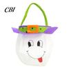 Atmospheric Photo Props Halloween Candy Bags for Kids, Trick or Treat Handbag with Handle, Spooky Cute Cartoon Pattern Witch Ghost Black Cat