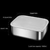 Stainless Steel Food Container with Lid Large Capacity Lunch Storage Box Meal Preparation Case Crisper for Daily Use