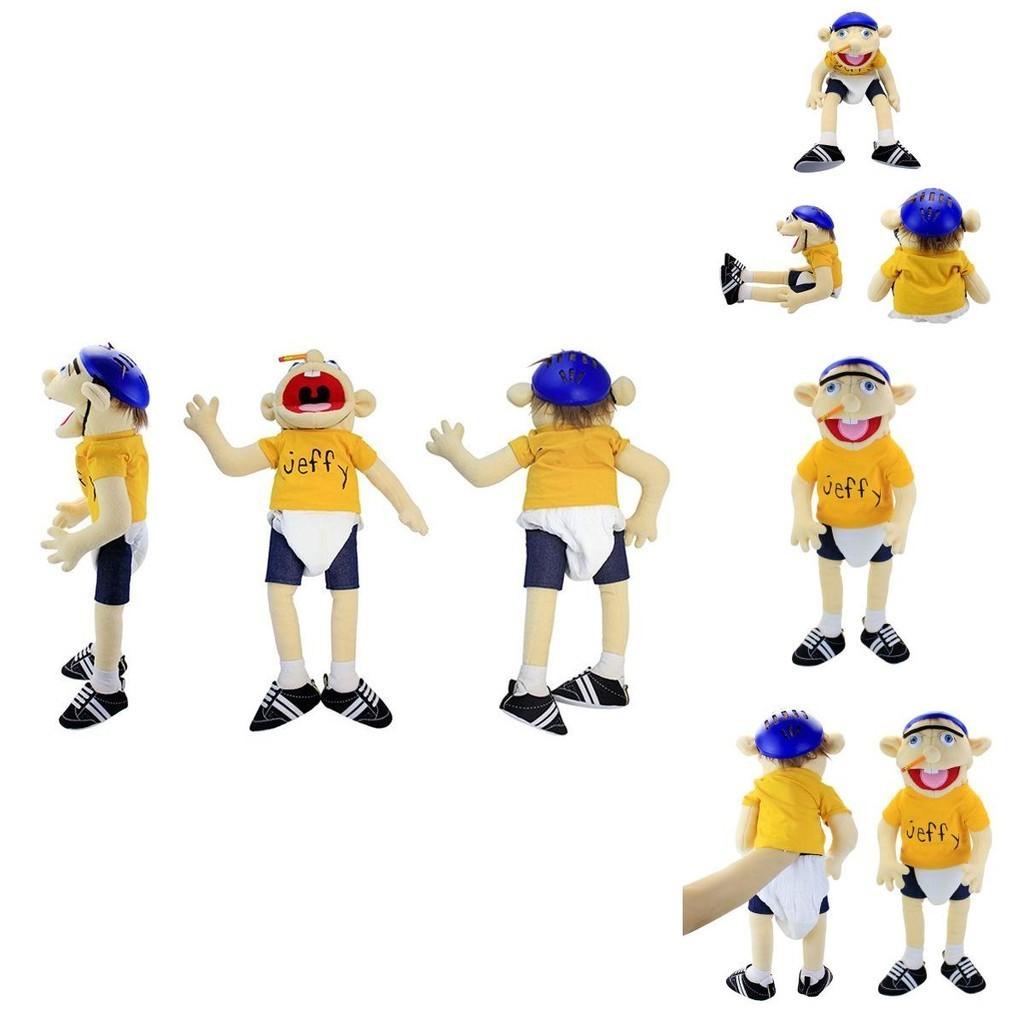 Morbida e Amica della Pelle Marionetta a Mano Peluche Cartone Animato Jeffy per Bambini e Adulti Regalo Perfetto per Natale e Compleanno!