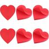 Heart Sticky Notes, 600 Sheets Cute Red Heart Shaped Sticky Notes Self Adhesive Small Sticky-Note Valentines Note Pads for School Office Supplies DIY