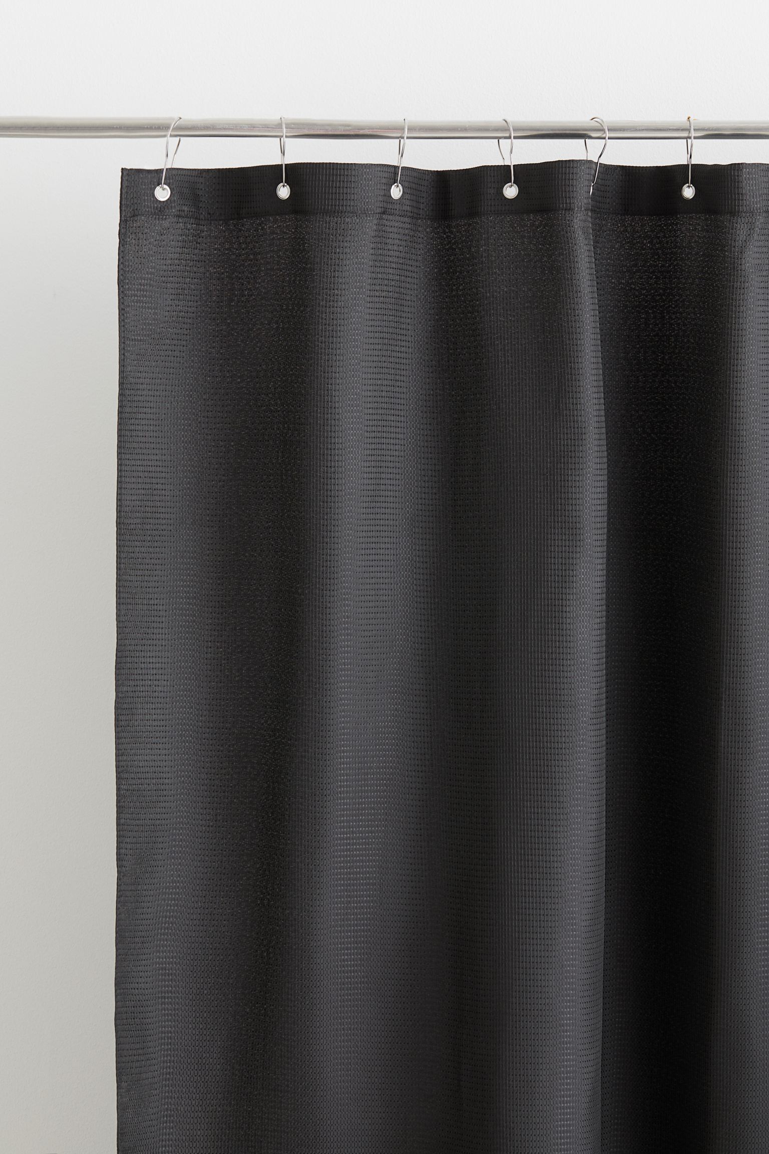 

Waffled shower curtain