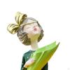 Figurine de fille moderne en résine créative pour table, bureau, vase à fleurs séchées, pièces maîtresses, décoration de mariage