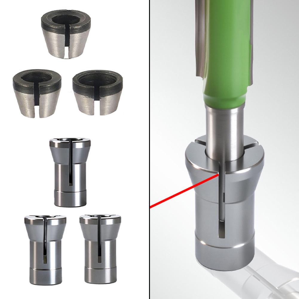 Engraving Workshop 6.35mm Trimmer Collet Multi-purpose Collet Adapter Set Router Bit Adapter Pack Of 6 Adapters