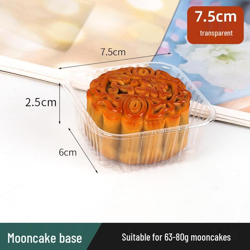 Golden Mooncake Blister Packaging: Salted Egg Yolk Pastry Tray with Mung Bean Cake Blister Box.