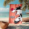 Ultra-Soft Beach Towel with Looney Tunes Theme,Ideal for Pool - Camping, Diving - Perfect Travel Essential, Vibrant Beach Towel.