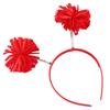 Cute Hairband with Colorful Pompoms Perfect for Parties Stage Performences Eye-catching Party Headband Birthday HeadWear
