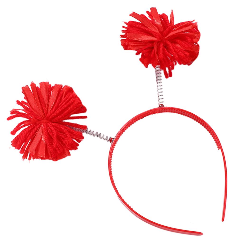 Cute Hairband with Colorful Pompoms Perfect for Parties Stage Performences Eye-catching Party Headband Birthday HeadWear