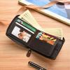 Schoolbag New Men's Wallet Short Horizontal Zipper 30% Off Change Bag Retro Casual Large Face with Zipper Bag Men