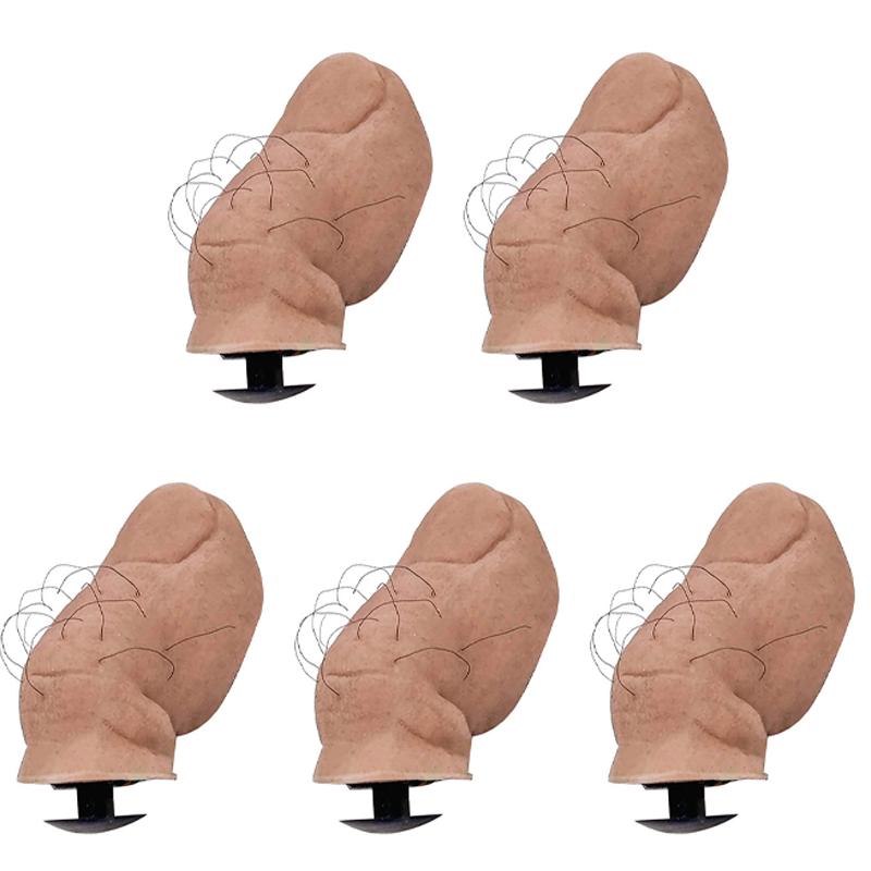 5/10Pcs Creative DIY Spoof Funny 3D Thumb Shoe Big Toe Sandal Decor Accessories Rubber Decorations Big Toe Shoe Buckle for Shoes