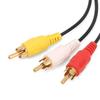 1.5m AV Cable, 3.5mm Audio Cable Split Into Three RCA Connectors, 3 RCA Audio-video Connection Cable, 3.5mm To Component Cable