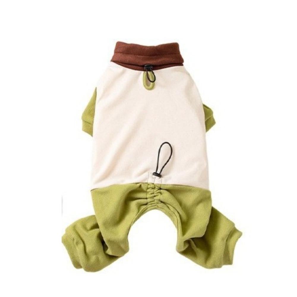 

Elastic Puppy Jumpsuits Windproof Dog Four-Legged Apparel Fashion Dog Pullover Daily Wear XS зелений