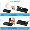 PATIKIL Chinese Inkstone and Ink Stick Traditional Calligraphy Rectangular Inkstone Black 4" Set, Practice, Painting, Drawing, Stand,