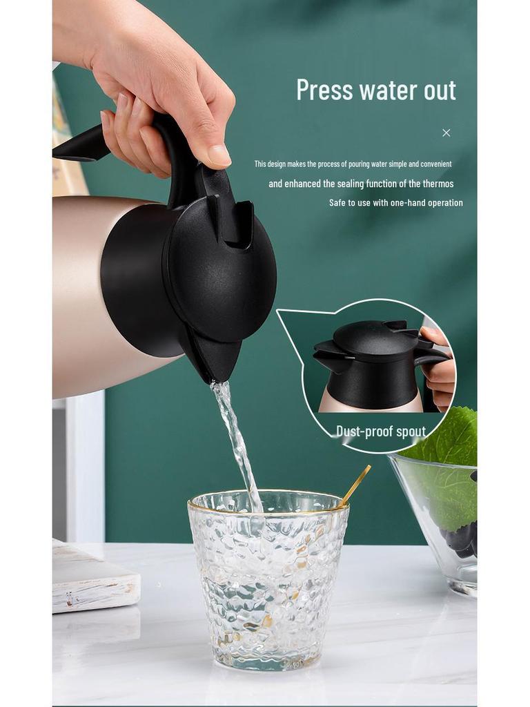 2.0L Dwuwarstwowy Izolowany Próżniowo Czajnik do Kawy ze Stali Nierdzewnej 304 - Termos klasy spożywczej na prezent