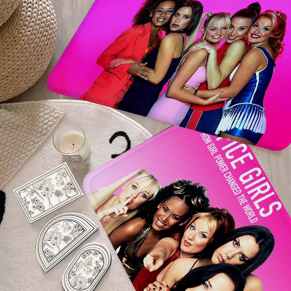 S-Spice Girls Fußmatte Kinderzimmer Schlafzimmer Dekoration Balkon Rutschfeste Fußmatte Wohnzimmer Fußmatte Teppich