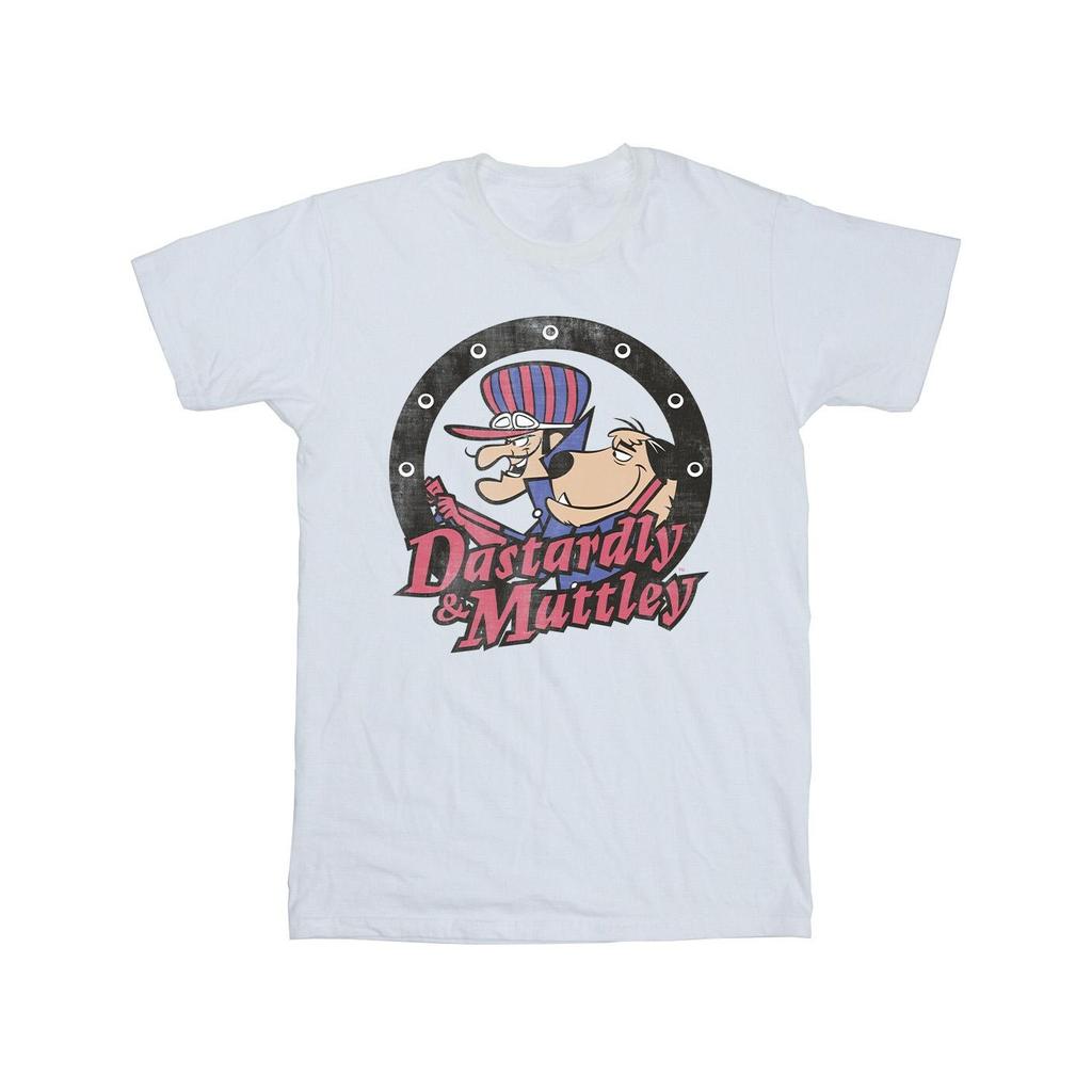 Wacky Races Mens Dastardly And Mutley Circle T-Shirt