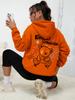 Graffiti Little Bear With Wings Print Hoodies Women Autumn Casual Hoodie Street Fashion Hoody Autumn Warm Fleece Pullover Female