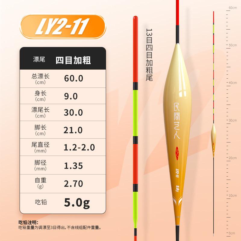 Folk Artists Vertical Buoy Fishing Float for Bighead Carp-Extra Thick Resistant Water Flow Shallow Water Use Long Traveling