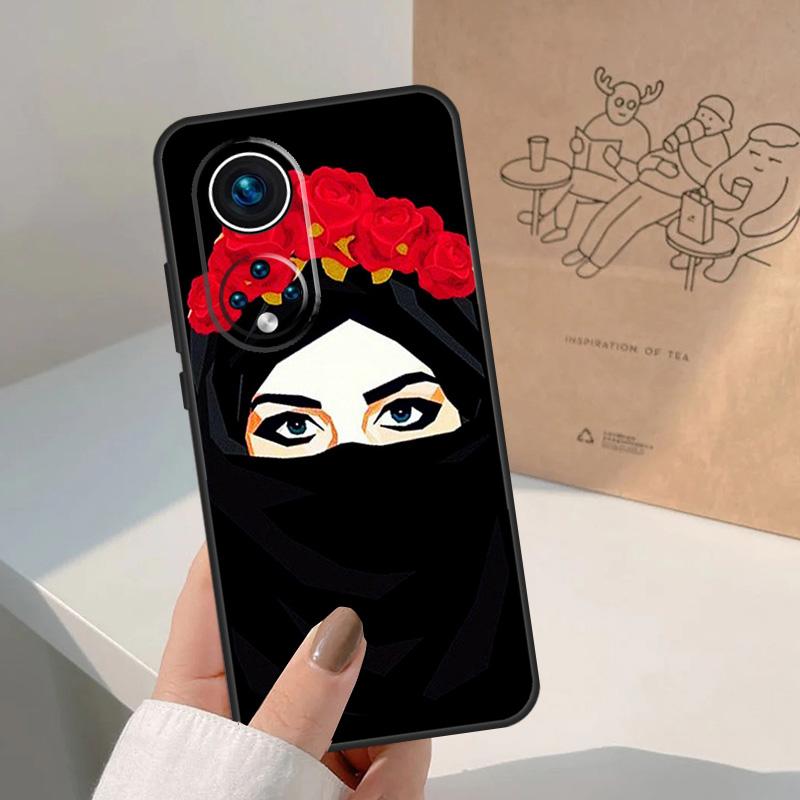 Muslim Islamic Girls Arabic Hijab For Honor Magic 7 Lite 5 6 8 Pro Case For Honor 400 200 90 70 50 X8c X8b X9a X9b X9c X9d Win