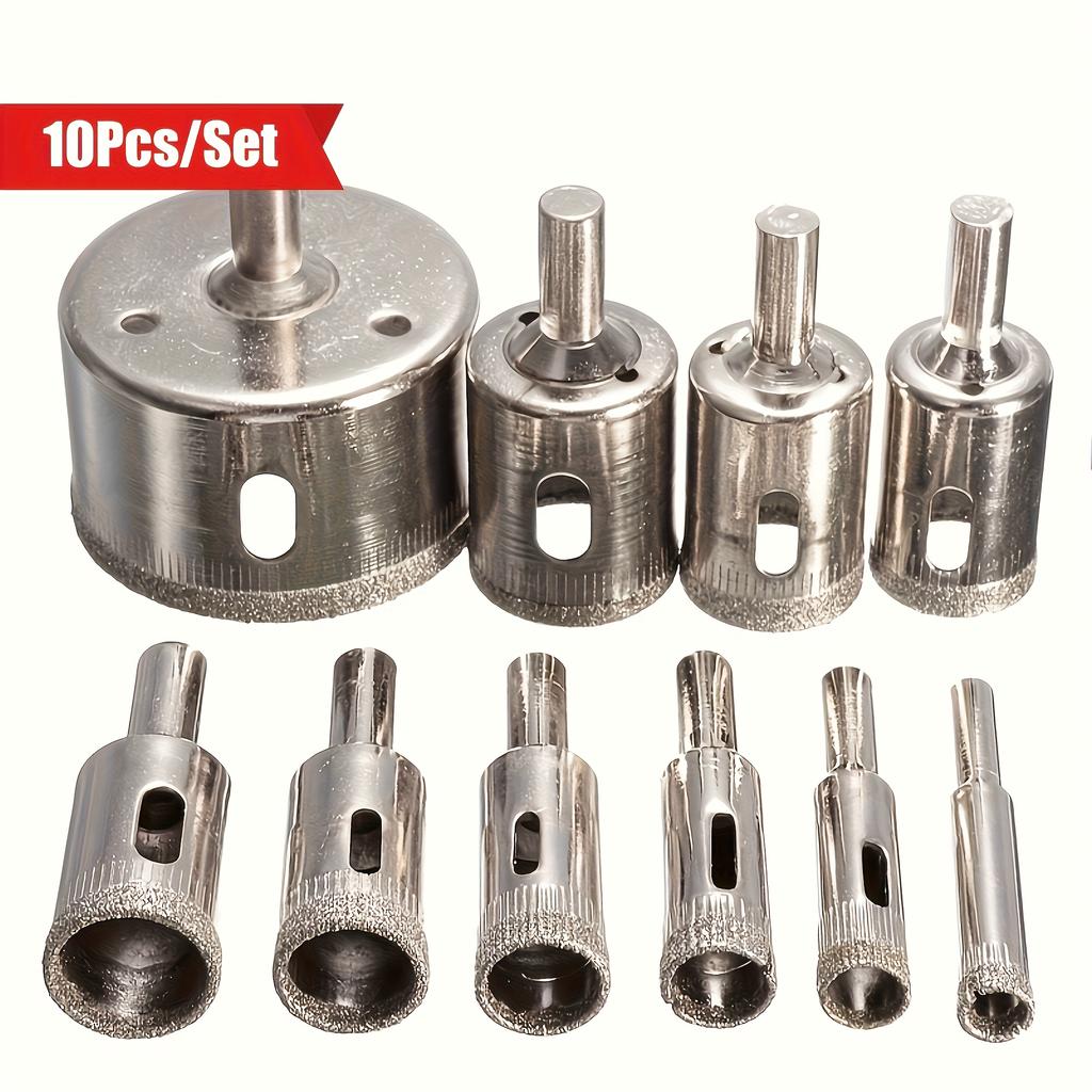 10pcs 6-32mm Diamond Glass Marble Drill Core Hole Saw Opener Ceramic Marble Tile Opening Woodworking Tools Glass Drill Bit Set