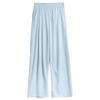 Women's Ice Silk White Wide-Leg Pants - Summer 2025 Collection